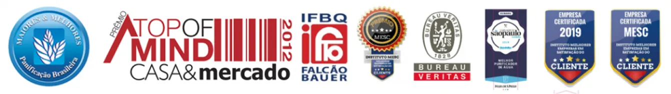 Certificados e selos de qualidade - Gota Pura